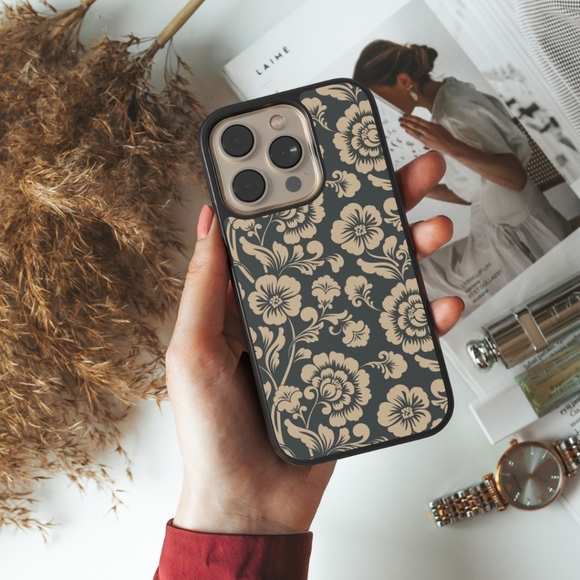 Floral Phone Case iPhone 16 Pro, 15 Pro, 14, Samsung Galaxy S25 Google Pixel - Picture 3 of 5